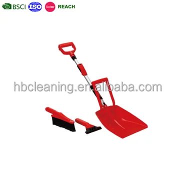 3-in-1 Snow Shovel w/ Ice Scraper & Snow Brush