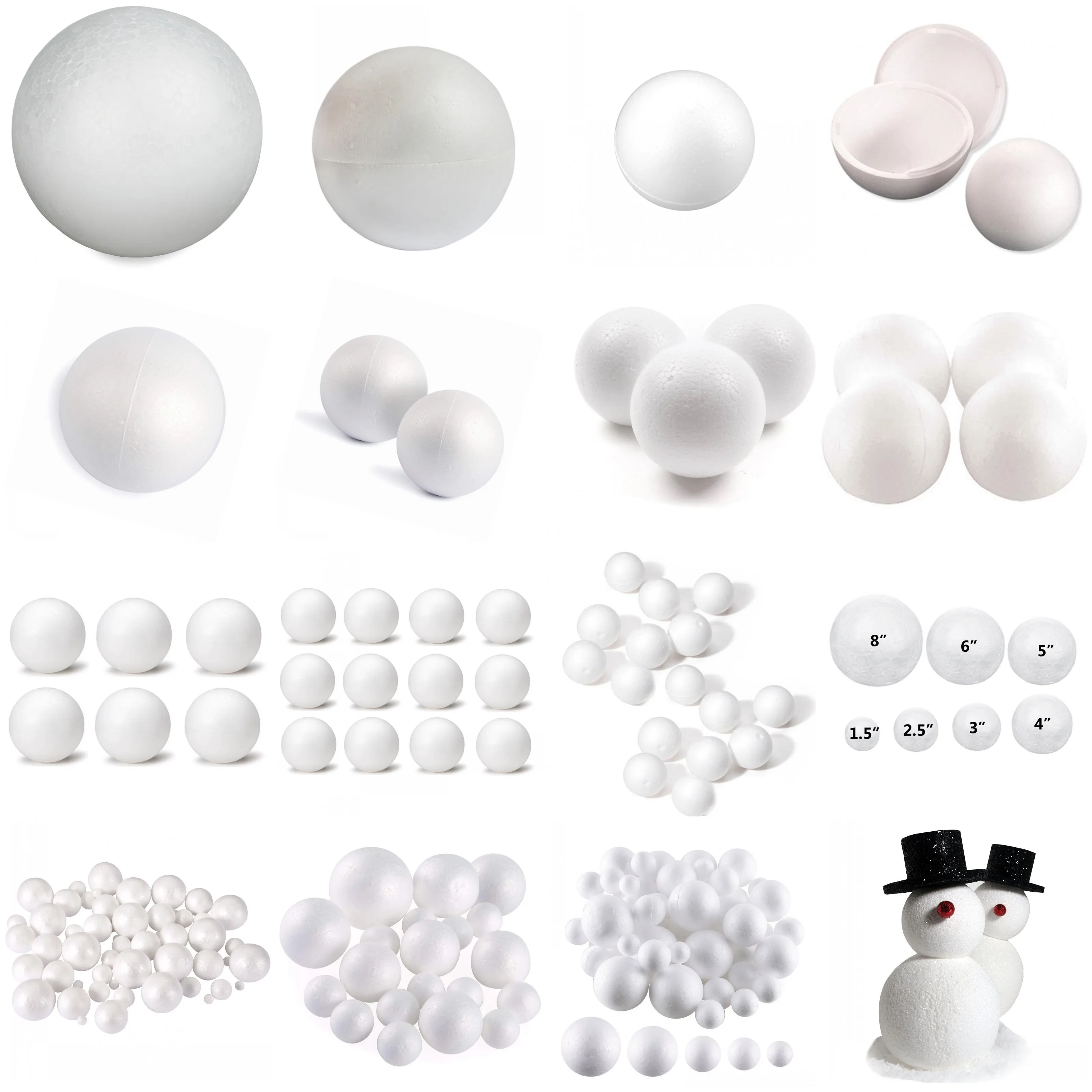Events and Crafts  Styrofoam Balls 3 Inch EPS Foam