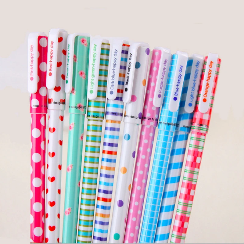 Kawaii Colorful Gel Pen Set  Korean Style Stationery Creative Gift School Supply 