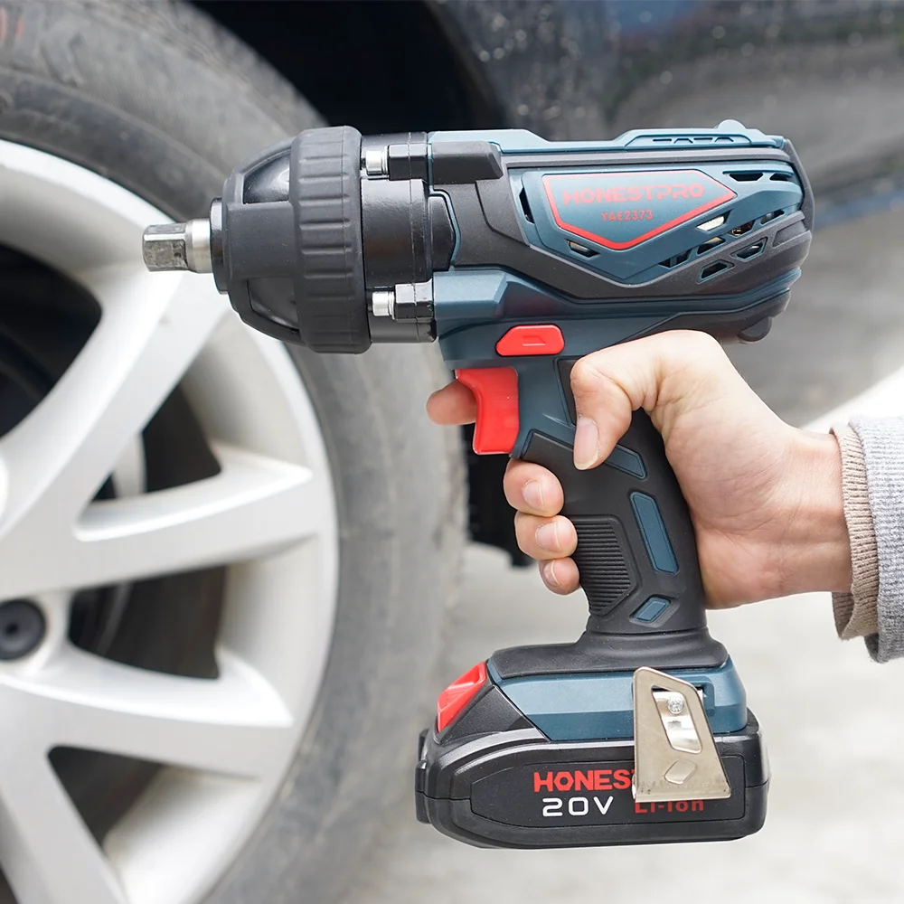 Customized High Torque 20V  Industry   Lithium Battery Power Tools Charger Cordless Impact Electric Wrench