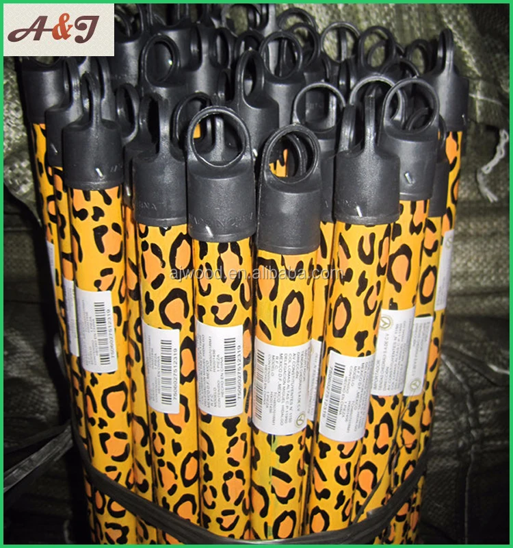 Leopard Print PVC Coated Wood Flooring with PP Broom Head