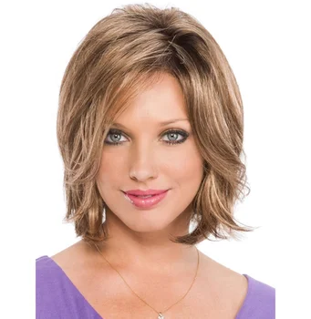 Aishili gold synthetic bob natural straight hair high quality for women