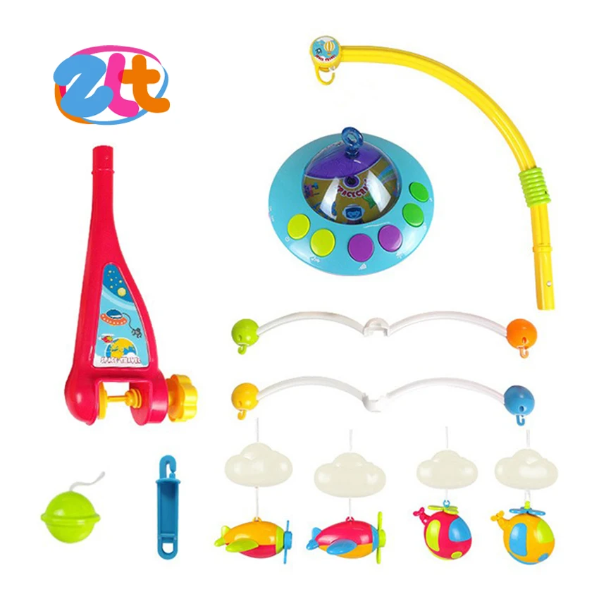 
 Музыкальный проекционный игрушечный войлочный детский мобиль для детской кроватки  