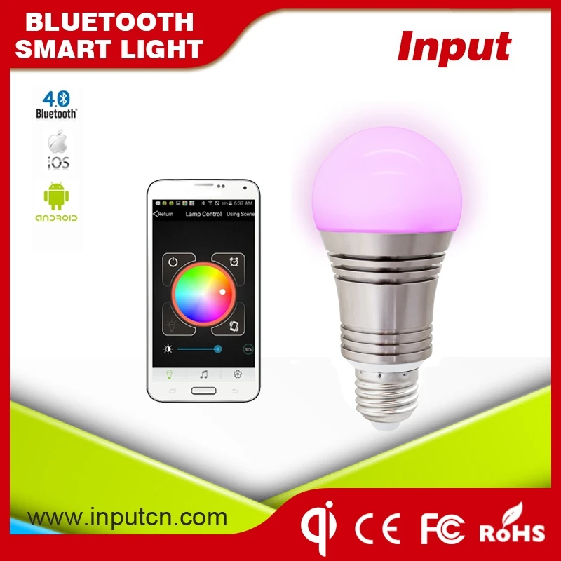 Смартфон app controlled смарт светодиодные лампы bluetooth светодиодные лампы умный лампы