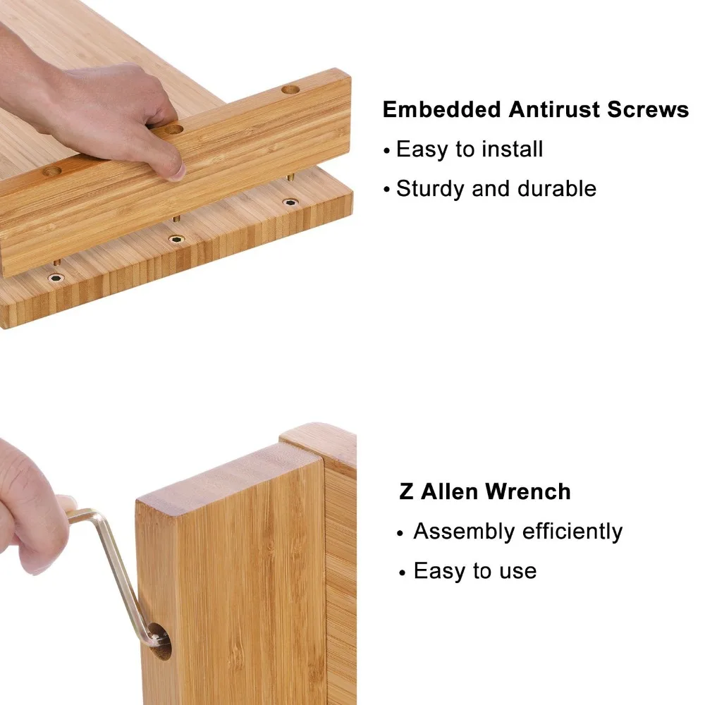 Подставка для монитора из бамбука, деревянный Настольный столик, стойка-органайзер, современный естественный мост, стол для ноутбука, коммерческая мебель