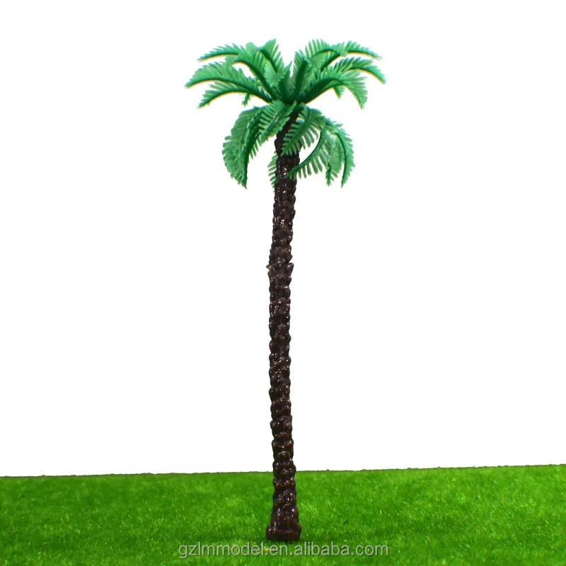 Architectural Model Plastic Coconut Tree,Ho/n/tt/s/ Z Scale Model Palm