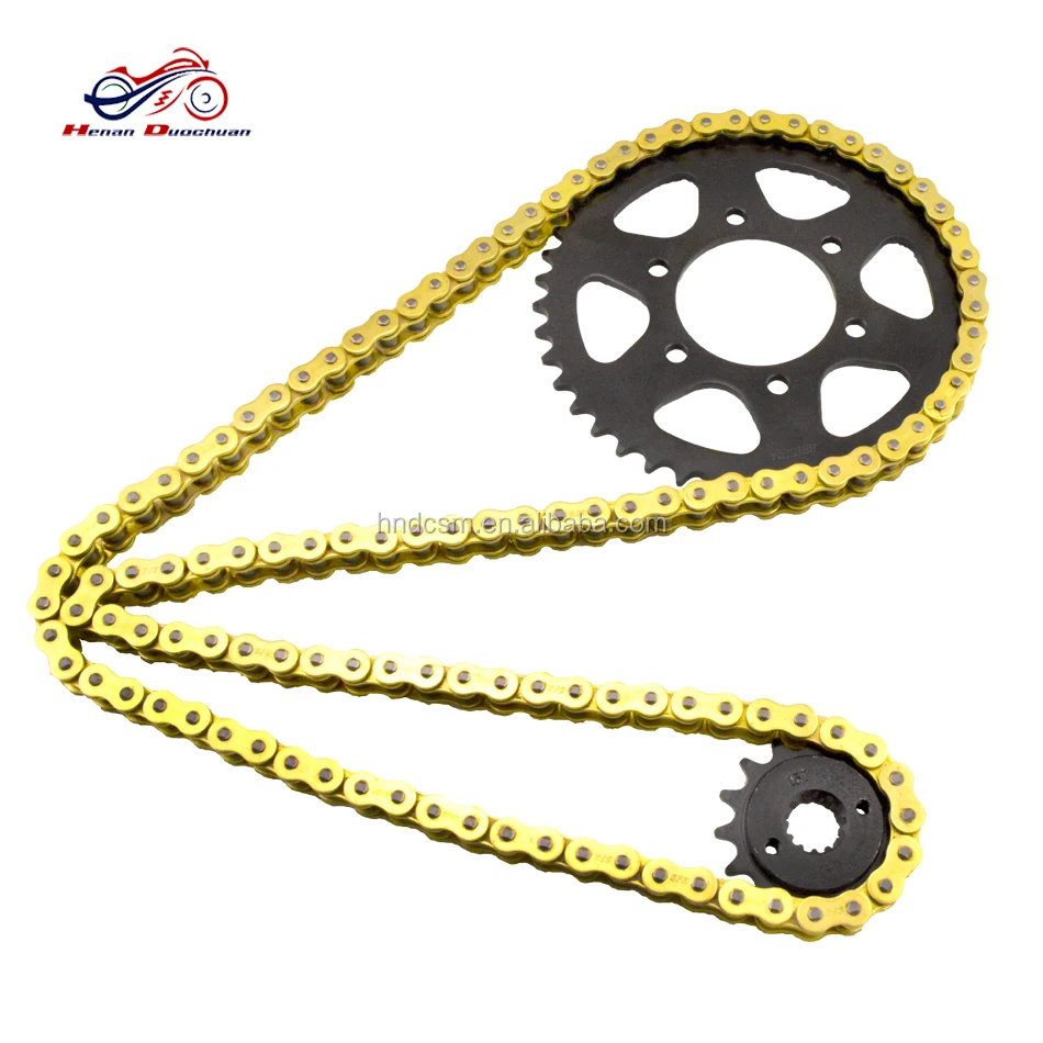 43/15Teeth 520 Gold O-ring Chain Steel Sprocket Kit ZX-6R