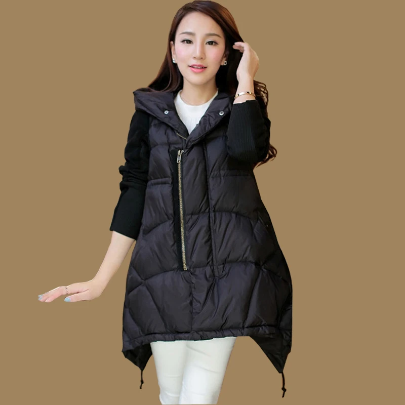 2015HOT HIGH QUALITY Winter down jackets clothes for pregnant women hooded stitched long sleeve thickening maternity