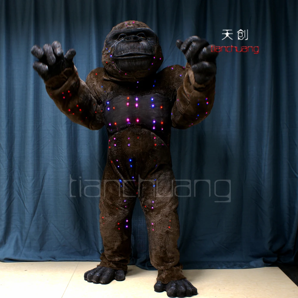 Artificial LED Light up Gorilla Costumes