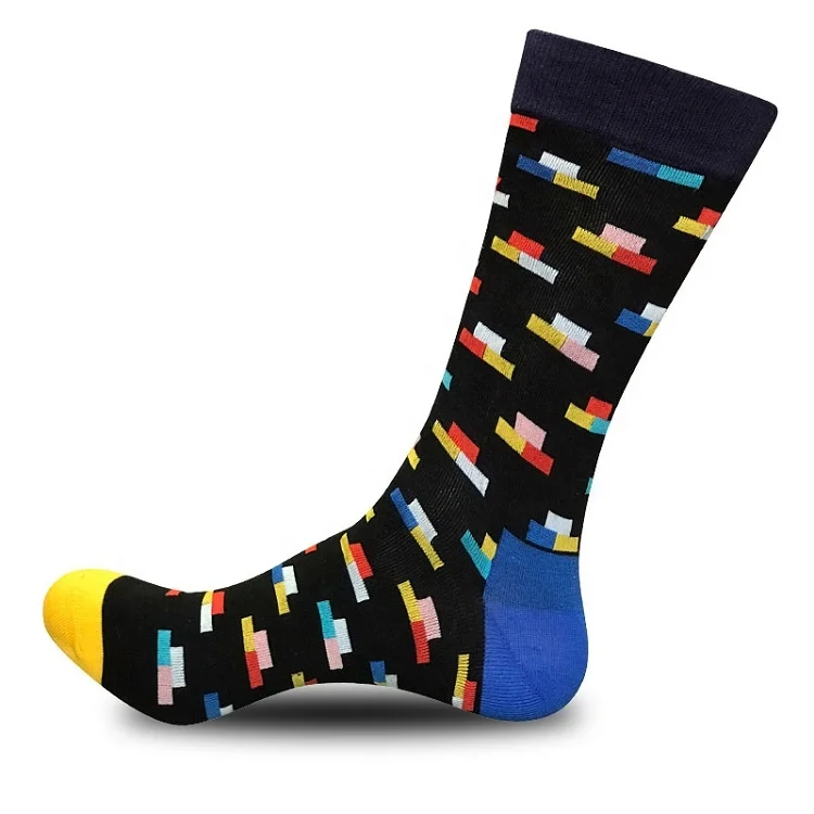 XIANGHUI TOP Colorful Comfy Personalized Funny Knee High Socks for Men