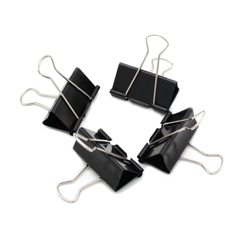 Small MOQ Extra Large Binder Clips 2inch Width 51mm Big Paper Clamps Metal Fold Back Clips for School Office