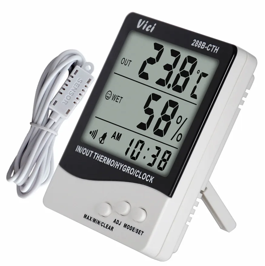 Wang Hang Analog Indoor Outdoor Thermometer Hygrometer Humidity