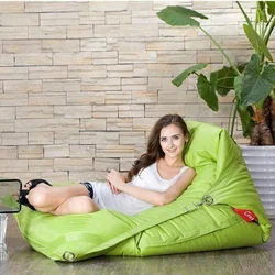 Custom comfort living bean bag chair waterproof triangle chair giant bean bag filling NO 1