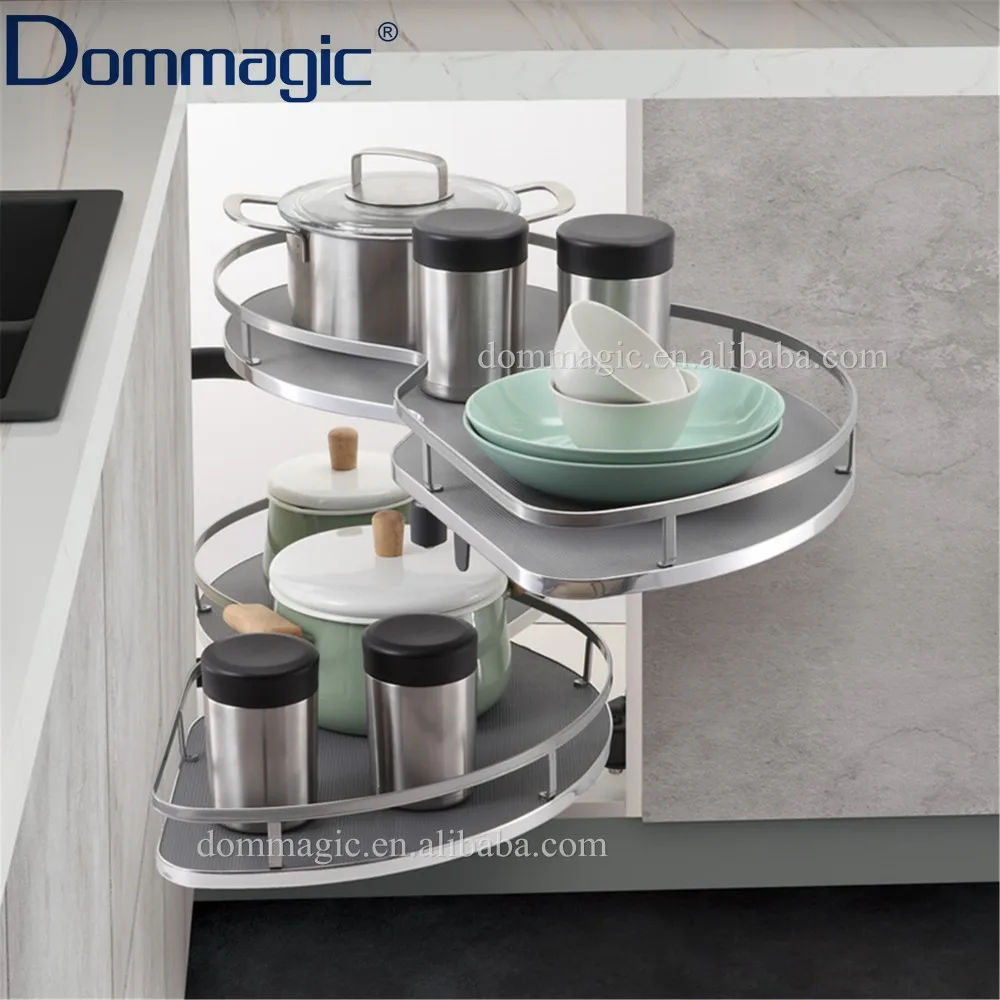 Swing Tray Kitchen Storage Basket S Corner Peanut Pullout Pvc