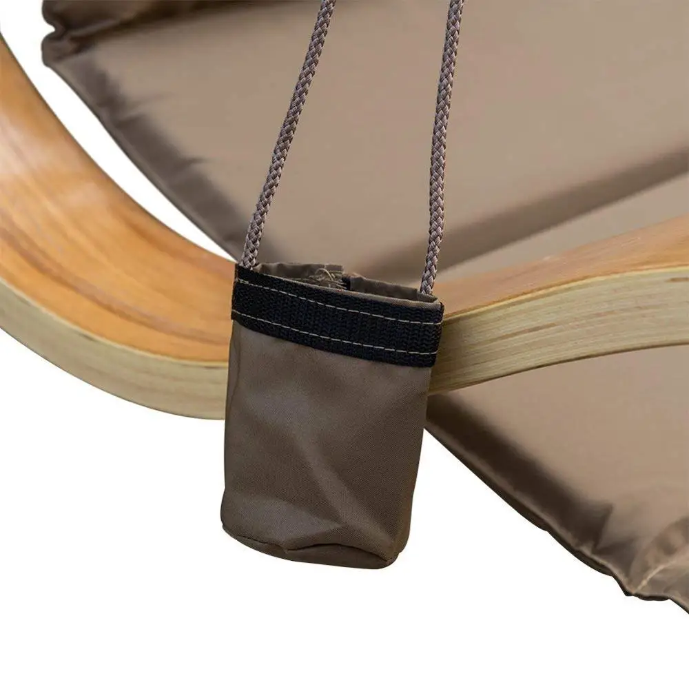 Danlong Deluxe большой деревянный гамак с дугой стул Природа Белый Сад Открытый Крытый Подвесной деревянной рамкой