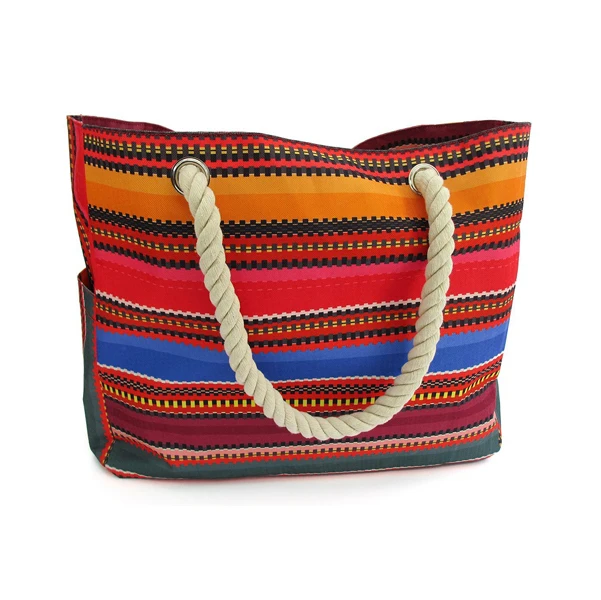 beach bag tote with zipper