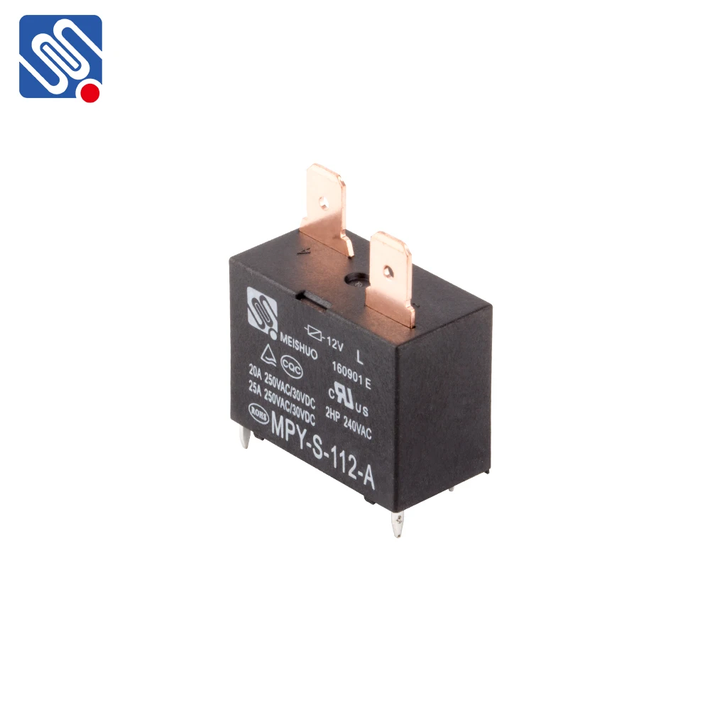 Meishuo MPY – S – 112 – A  power mini 12v 20a 25A 250VAC 4pin pcb general purpose relay For air conditioner