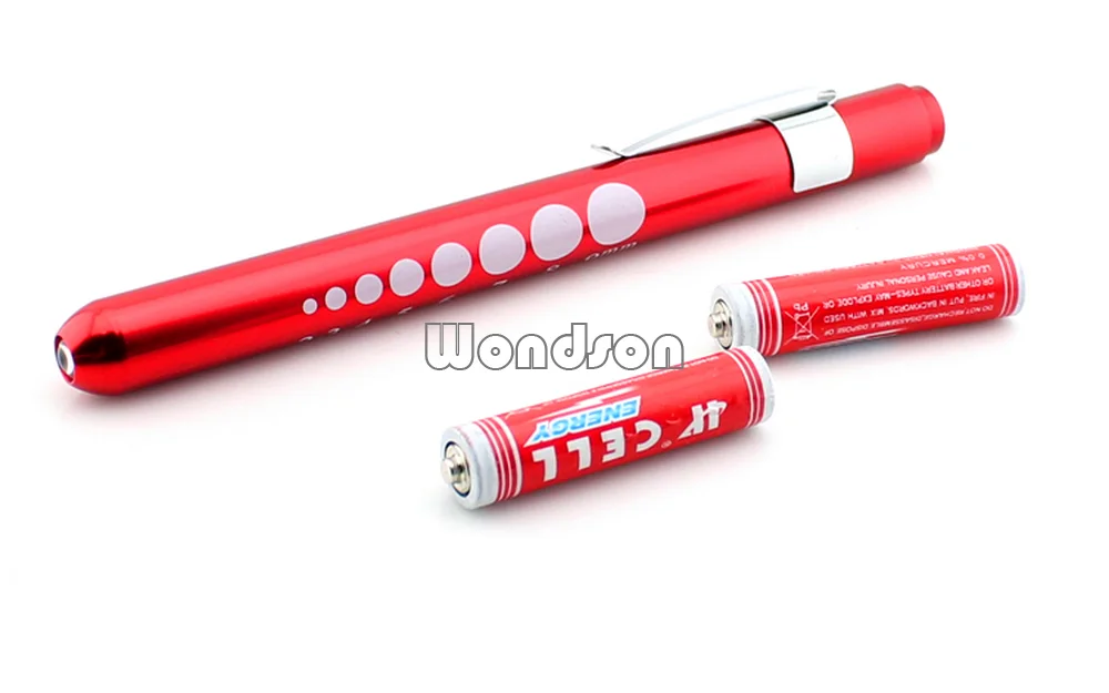 Ручка для диагностики и медицинской помощи легкий фонарик карманный со шкалой