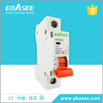 かじー GYM10 4P 6KA AC MCB Din Rail 220V 400V Mini Circuit Breaker