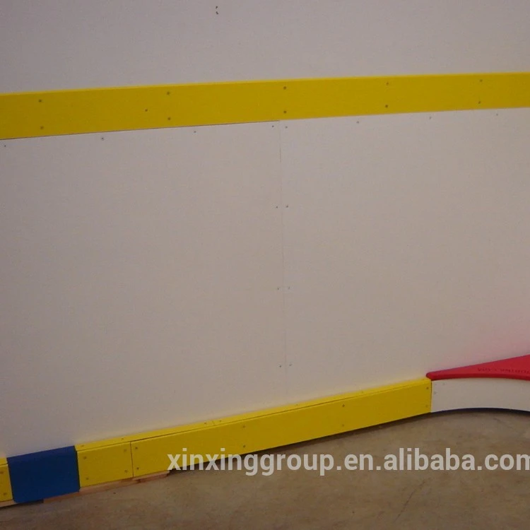 HDPE Kick Plate, Dasher Board, Top Stripes ICE RINK Board