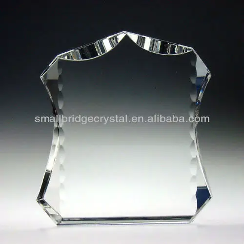 factory high optical blank crystal trophy glass awards with varies style