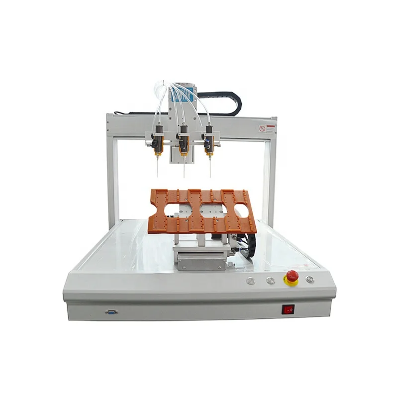 PCB Benchtop Automatic Epoxy Glue Dispenser / AB Dispensing Robot Machine