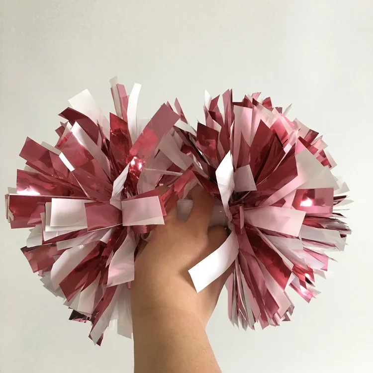 Party Cheerleader Pom Poms 10 inch 2 Pieces Red