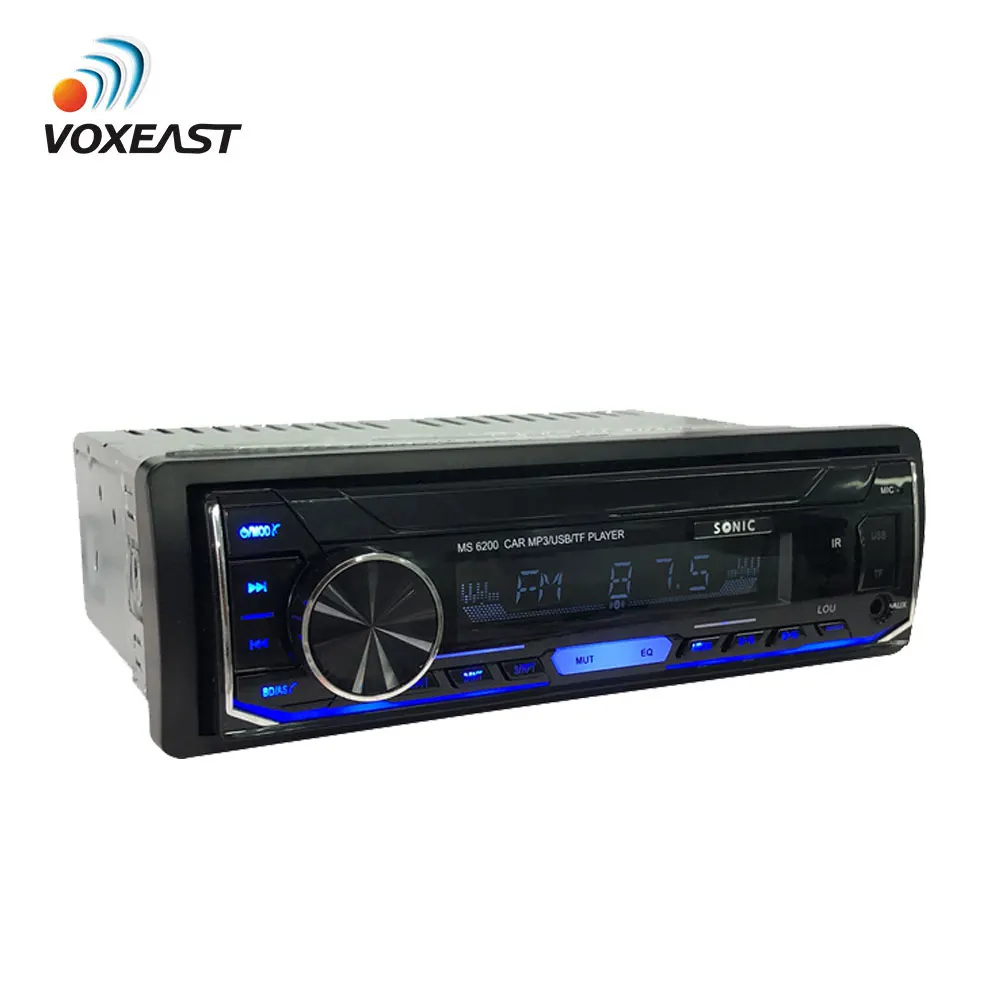 Single 1 Din Fixed Panel Display Car Audio MP3 Player with FM BT Aux SD USB Function Car Stereo