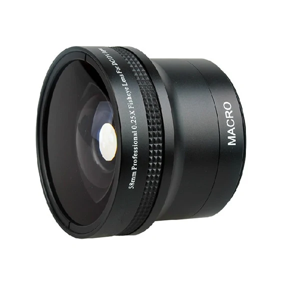 For Lens Fisheye Wide Angle Lens for 58mm Rebel T3i T3 T2i T1i 18-55mm