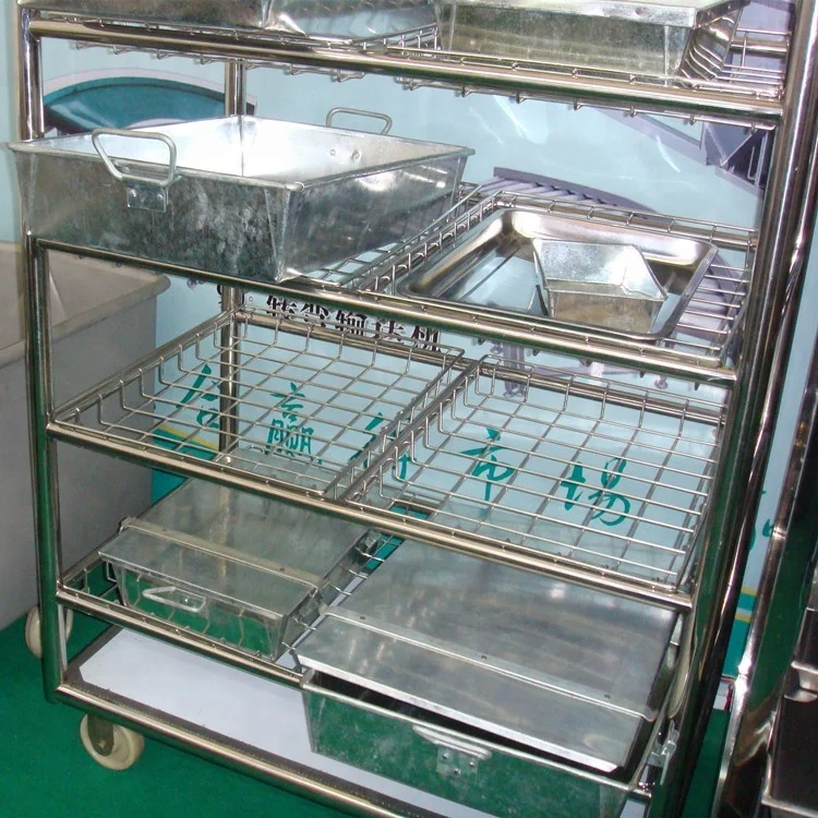 Pig red viscera transport trolley for slaughterhouse abattoir accessories