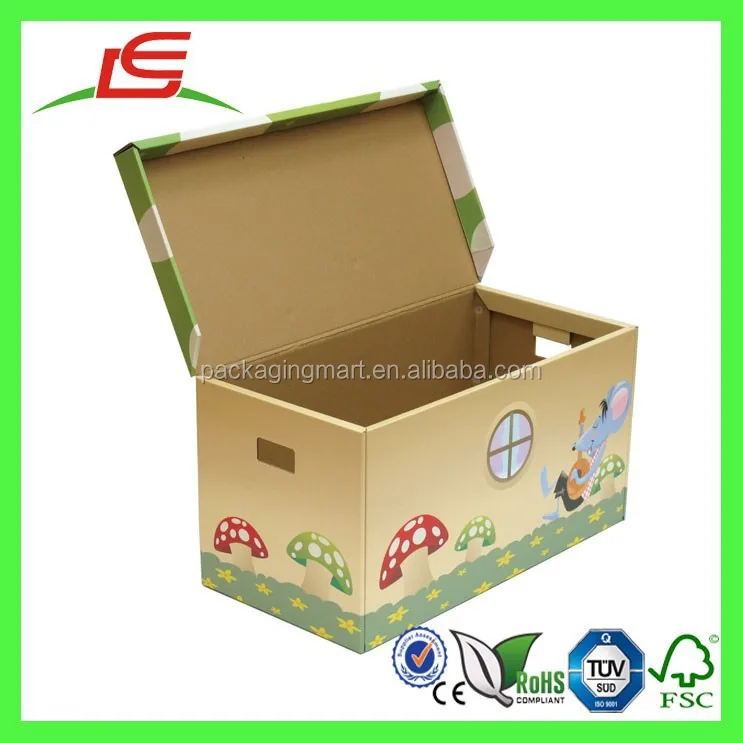Q1370ふた付き大型丈夫丈夫段ボール収納ボックス かわいいデザインのおもちゃ収納ボックス Buy ダンボールストレージボックスと蓋 堅牢な ダンボールストレージボックスと蓋 おもちゃの収納ボックスかわいいデザイン Product On Alibaba Com
