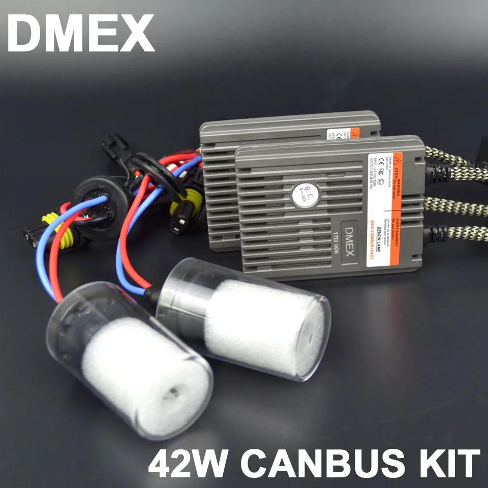 DMEX 12V 42W Fast Bright Fast Start Canbus Xenon HID Kit 3000K 4300K 5000K 5500K 6000K 8000K 10000K HID Xenon Headlamp Kit
