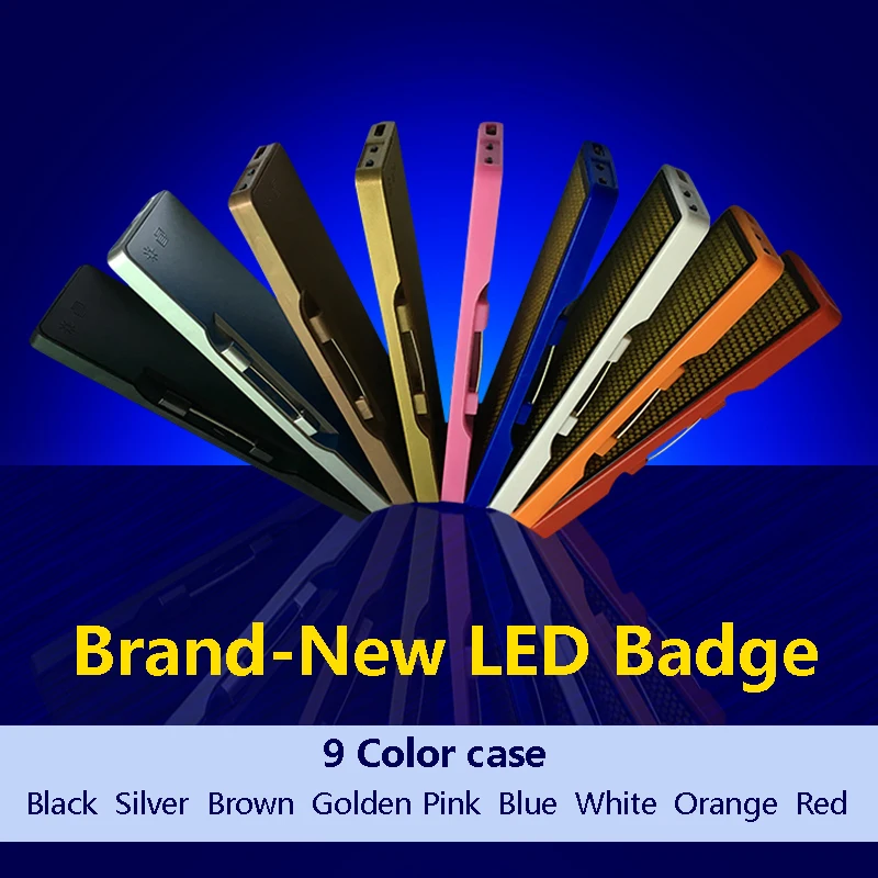 Recharge Scrolling  Electronic Language Staff LED Name Tags