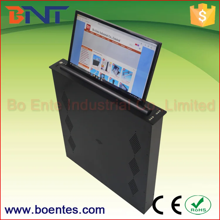 BNT Smart Office Conference Room LCD Monitor Motorized Lifting Mechanism With Screen