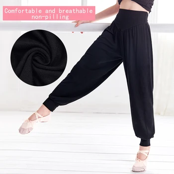 girls black harem dance pants ballet