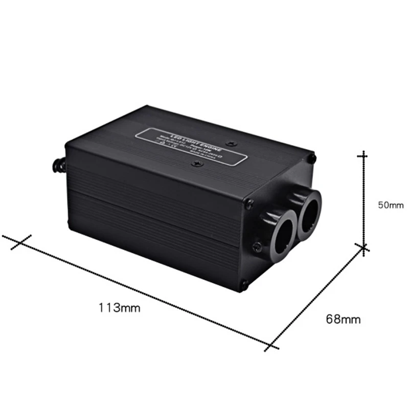 
 12 Вт, 12 В постоянного тока, используемый в автомобиле, RGBW мерцающий двойной волоконно-оптический разъем небольшого размера, Звездный потолочный светильник, двигатель  