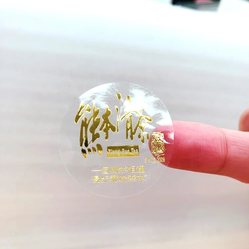 die cut transparent stickers