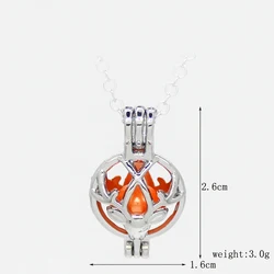 WEBEEDY Pearl Cage Holders - 4 Style Set For DIY Jewelry Making (Platinum/Golden)