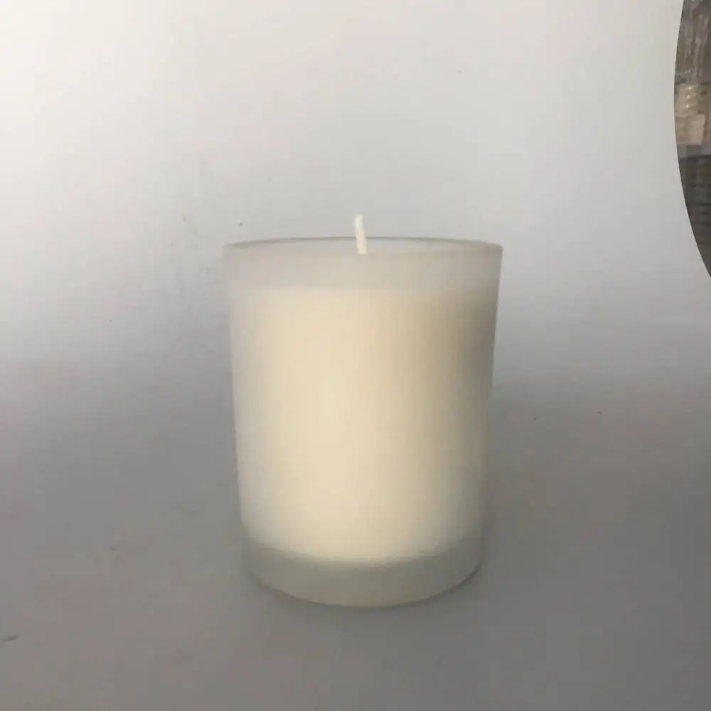 Round White Wax Candle Glass Jar, For Decoration, 30gm at Rs 18/piece in  Firozabad