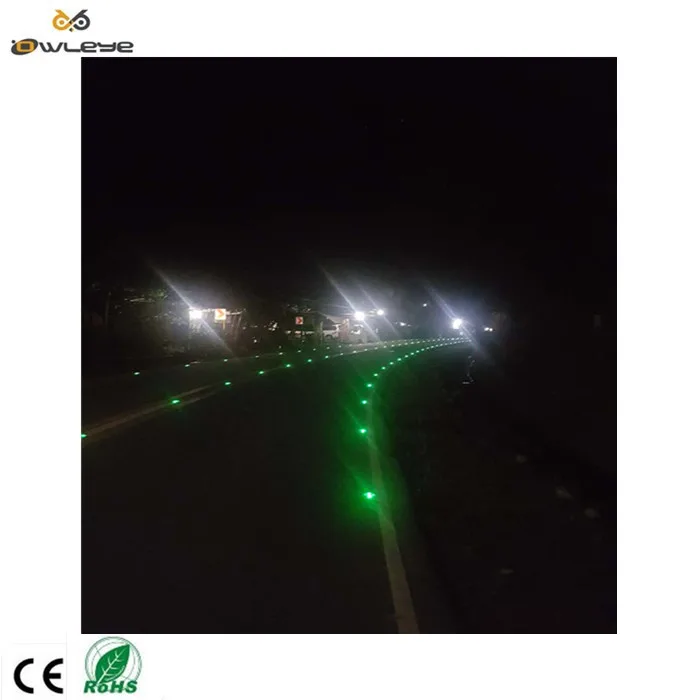 GPS Led Cat Eye  Signal Heavy Duty Embedded Underground Light Synchronized Flash Solar Road Stud