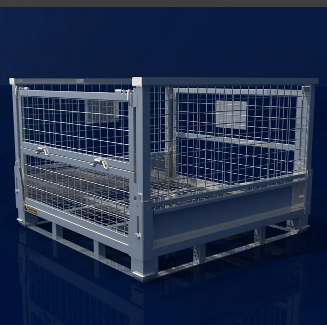 Folding Metal Durable Mesh Pallet Box