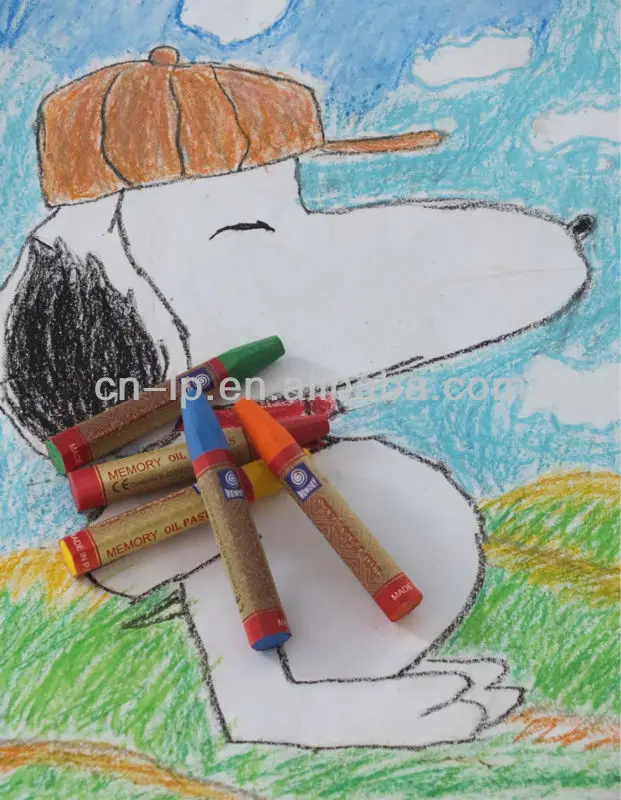 Память 24 цвета масляная пастель нетоксичный восковой Набор цветных карандашей для детей