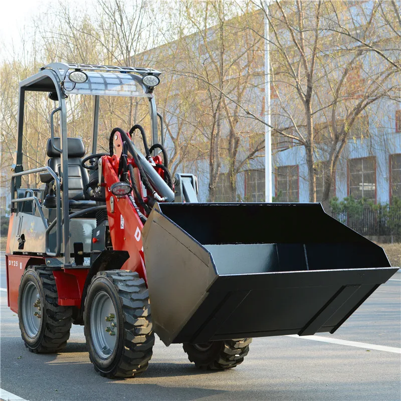 Taian Articulating Mini Loader DY25 800kg Payload Compact Articulating Loaders for Sale