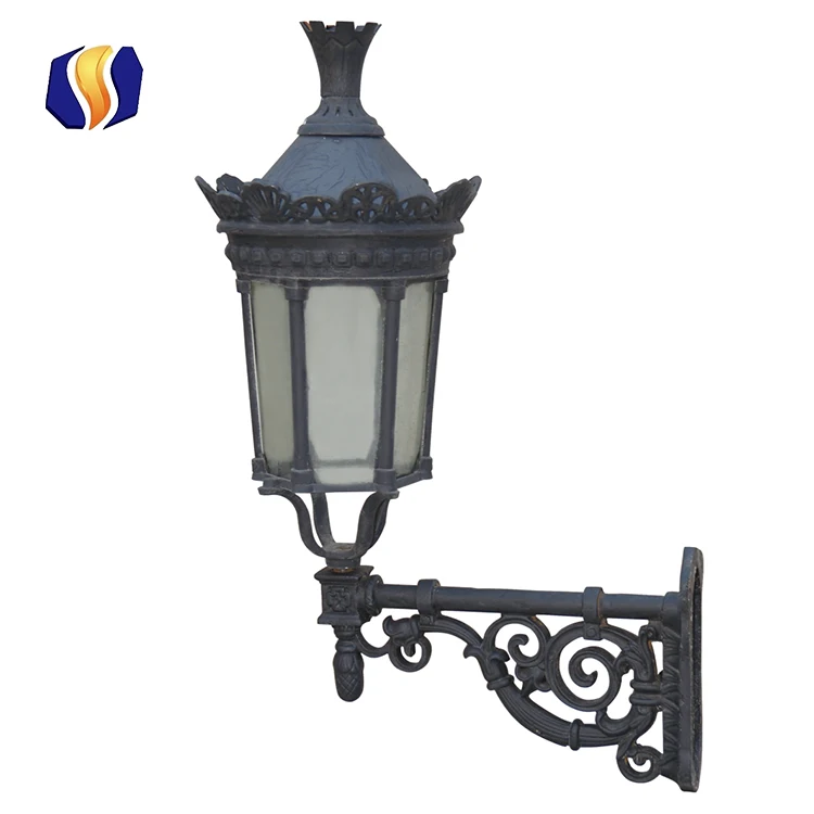 Открытый антикварной угол настенный светильник сад стены фонарь