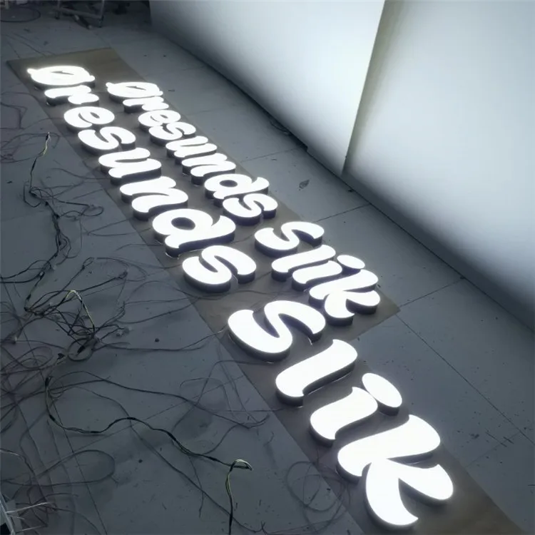Shop Front Sign Board Design LED Light Signboard Lighting