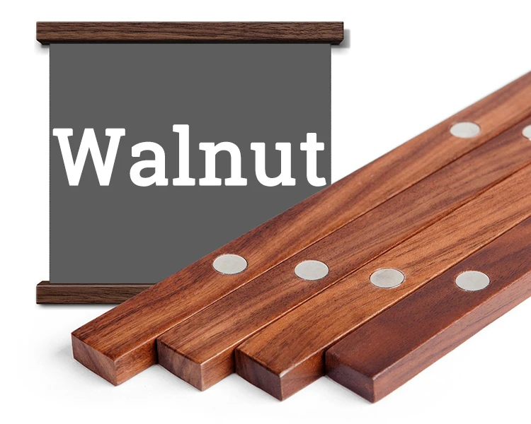 
 9 '~ 25' широкий пользовательский цвет Магнитный светлый деревянный постер рамка вешалка для украшения дома стены  