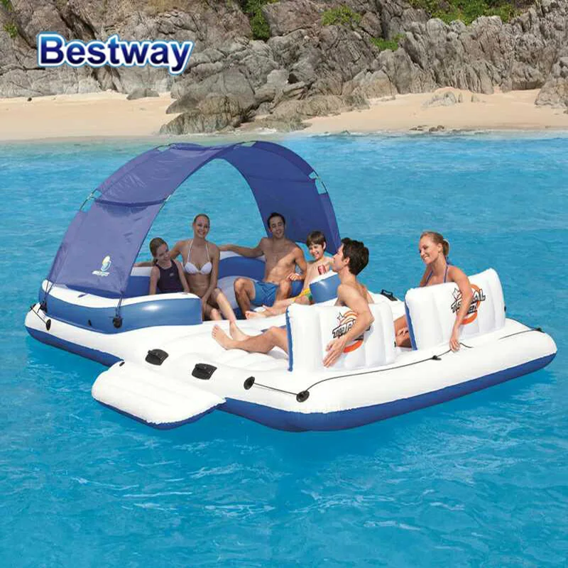Bestway 43105 PVC Water Inflatable Ice Bucket Floating Island Pool
