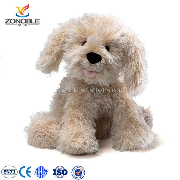 Factory OEM Design Plush Toy Dog Labradoodle Cuddly Sitting Plush Dog Stuffed Animal
