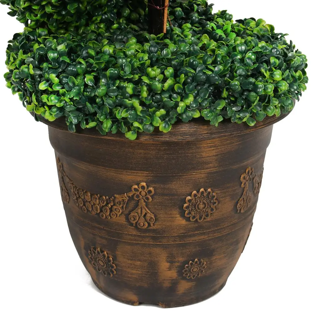 Wholesale Artificial Sprial Tree Decorative Artificial Boxwood Topiary Tree for Decoration