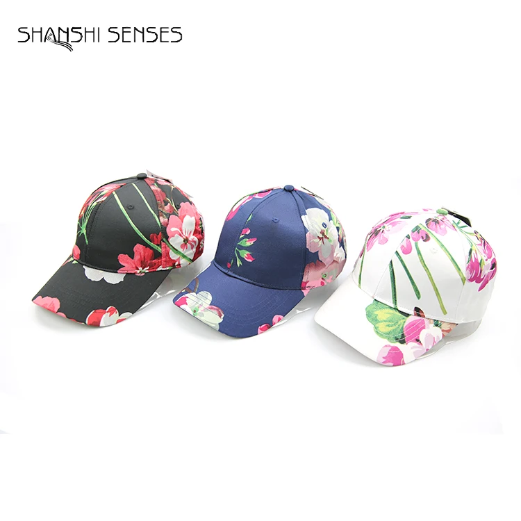 Необычный дизайн с цветочным принтом атласные многоцветные бейсболки из полиэстера винтажные женские спортивные кепки для папы
